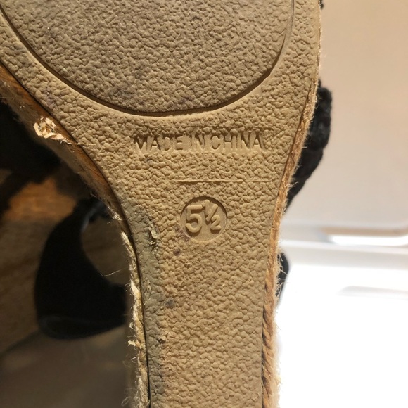 Black strap wedges - Picture 2 of 3